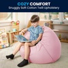 image:imageFlash Furniture Dillon Small Teal Furry Bean Bag Chair for Kids and TeensLight Pink Dot