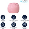 image:imageFlash Furniture Dillon Small Teal Furry Bean Bag Chair for Kids and TeensLight Pink Dot
