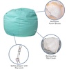 image:imageFlash Furniture Dillon Small Teal Furry Bean Bag Chair for Kids and TeensMint Green