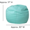 image:imageFlash Furniture Dillon Small Teal Furry Bean Bag Chair for Kids and TeensMint Green