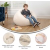 image:imageFlash Furniture Dillon Small Teal Furry Bean Bag Chair for Kids and TeensNatural Sherpa