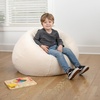image:imageFlash Furniture Dillon Small Teal Furry Bean Bag Chair for Kids and TeensNatural Sherpa