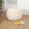 image:imageFlash Furniture Dillon Small Teal Furry Bean Bag Chair for Kids and TeensNatural Sherpa