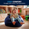 image:imageFlash Furniture Dillon Small Teal Furry Bean Bag Chair for Kids and TeensNavy Blue