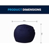 image:imageFlash Furniture Dillon Small Teal Furry Bean Bag Chair for Kids and TeensNavy Blue