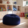image:imageFlash Furniture Dillon Small Teal Furry Bean Bag Chair for Kids and TeensNavy Blue