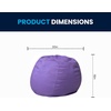 image:imageFlash Furniture Dillon Small Teal Furry Bean Bag Chair for Kids and TeensPurple