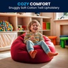 image:imageFlash Furniture Dillon Small Teal Furry Bean Bag Chair for Kids and TeensRed
