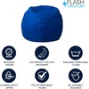 image:imageFlash Furniture Dillon Small Teal Furry Bean Bag Chair for Kids and TeensRoyal Blue