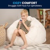 image:imageFlash Furniture Dillon Small Teal Furry Bean Bag Chair for Kids and TeensWhite Furry
