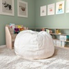 image:imageFlash Furniture Dillon Small Teal Furry Bean Bag Chair for Kids and TeensWhite Furry