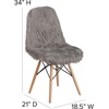 image:imageFlash Furniture Dinings 1 PackSponge Fabric Steel Beechwood Light PinkCharcoal Gray