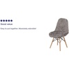image:imageFlash Furniture Dinings 1 PackSponge Fabric Steel Beechwood Light PinkCharcoal Gray