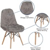 image:imageFlash Furniture Dinings 1 PackSponge Fabric Steel Beechwood Light PinkCharcoal Gray