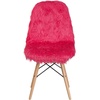 image:imageFlash Furniture Dinings 1 PackSponge Fabric Steel Beechwood Light PinkHot Pink