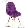 image:imageFlash Furniture Dinings 1 PackSponge Fabric Steel Beechwood Light PinkPurple