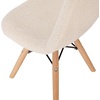 image:imageFlash Furniture Dinings 1 PackSponge Fabric Steel Beechwood Light PinkWhite