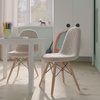 image:imageFlash Furniture Dinings 1 PackSponge Fabric Steel Beechwood Light PinkWhite