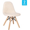 image:imageFlash Furniture Dinings 1 PackSponge Fabric Steel Beechwood Light PinkWhite