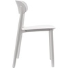 image:imageFlash Furniture Dover Patio Chair with Curved Backrest and Contoured Seat Commercial AllWeather Stacking Resin Chair UV Resistant IndoorOutdoor Black Set of 2White