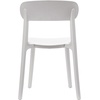 image:imageFlash Furniture Dover Patio Chair with Curved Backrest and Contoured Seat Commercial AllWeather Stacking Resin Chair UV Resistant IndoorOutdoor Black Set of 2White