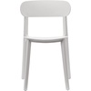 image:imageFlash Furniture Dover Patio Chair with Curved Backrest and Contoured Seat Commercial AllWeather Stacking Resin Chair UV Resistant IndoorOutdoor Black Set of 2White