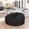 image:imageFlash Furniture Duncan Sherpa Bean Bag Chair Classic Refillable Bean Bag Chair for Kids and Teens Large GrayBlack