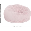 image:imageFlash Furniture Duncan Sherpa Bean Bag Chair Classic Refillable Bean Bag Chair for Kids and Teens Large GrayBlush Furry