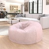 image:imageFlash Furniture Duncan Sherpa Bean Bag Chair Classic Refillable Bean Bag Chair for Kids and Teens Large GrayBlush Furry
