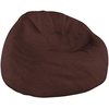 image:imageFlash Furniture Duncan Sherpa Bean Bag Chair Classic Refillable Bean Bag Chair for Kids and Teens Large GrayBrown