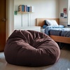 image:imageFlash Furniture Duncan Sherpa Bean Bag Chair Classic Refillable Bean Bag Chair for Kids and Teens Large GrayBrown