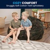 image:imageFlash Furniture Duncan Sherpa Bean Bag Chair Classic Refillable Bean Bag Chair for Kids and Teens Large GrayCamouflage