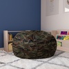 image:imageFlash Furniture Duncan Sherpa Bean Bag Chair Classic Refillable Bean Bag Chair for Kids and Teens Large GrayCamouflage