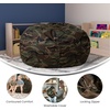 image:imageFlash Furniture Duncan Sherpa Bean Bag Chair Classic Refillable Bean Bag Chair for Kids and Teens Large GrayCamouflage