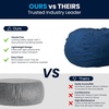 image:imageFlash Furniture Duncan Sherpa Bean Bag Chair Classic Refillable Bean Bag Chair for Kids and Teens Large GrayDenim