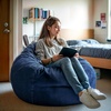image:imageFlash Furniture Duncan Sherpa Bean Bag Chair Classic Refillable Bean Bag Chair for Kids and Teens Large GrayDenim