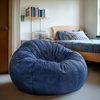 image:imageFlash Furniture Duncan Sherpa Bean Bag Chair Classic Refillable Bean Bag Chair for Kids and Teens Large GrayDenim