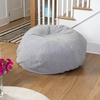 image:imageFlash Furniture Duncan Sherpa Bean Bag Chair Classic Refillable Bean Bag Chair for Kids and Teens Large GrayGray Sherpa