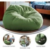 image:imageFlash Furniture Duncan Sherpa Bean Bag Chair Classic Refillable Bean Bag Chair for Kids and Teens Large GrayGreen
