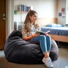 image:imageFlash Furniture Duncan Sherpa Bean Bag Chair Classic Refillable Bean Bag Chair for Kids and Teens Large GrayGrey