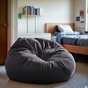 image:imageFlash Furniture Duncan Sherpa Bean Bag Chair Classic Refillable Bean Bag Chair for Kids and Teens Large GrayGrey