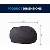 image:imageFlash Furniture Duncan Sherpa Bean Bag Chair Classic Refillable Bean Bag Chair for Kids and Teens Large GrayGrey