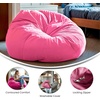 image:imageFlash Furniture Duncan Sherpa Bean Bag Chair Classic Refillable Bean Bag Chair for Kids and Teens Large GrayLight Pink