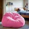 image:imageFlash Furniture Duncan Sherpa Bean Bag Chair Classic Refillable Bean Bag Chair for Kids and Teens Large GrayLight Pink