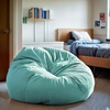 image:imageFlash Furniture Duncan Sherpa Bean Bag Chair Classic Refillable Bean Bag Chair for Kids and Teens Large GrayMint Green