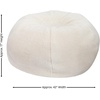 image:imageFlash Furniture Duncan Sherpa Bean Bag Chair Classic Refillable Bean Bag Chair for Kids and Teens Large GrayNatural Sherpa
