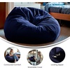 image:imageFlash Furniture Duncan Sherpa Bean Bag Chair Classic Refillable Bean Bag Chair for Kids and Teens Large GrayNavy Blue