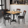 image:imageFlash Furniture Eclipse Series Vertical Back Black Metal and Walnut Wood Restaurant Chair with Black Vinyl SeatWalnut