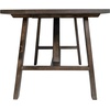 image:imageFlash Furniture Eli Farmhouse Trestle Coffee Table Rustic Solid Wood Coffee Table XFrame Design Living Room Bedroom Home Office 1975 H Rustic BrownDark Gray