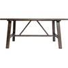 image:imageFlash Furniture Eli Farmhouse Trestle Coffee Table Rustic Solid Wood Coffee Table XFrame Design Living Room Bedroom Home Office 1975 H Rustic BrownDark Gray